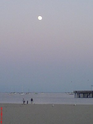 From beach